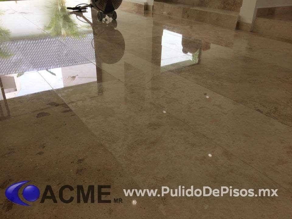 pulido y abrillantado de marmol claro
