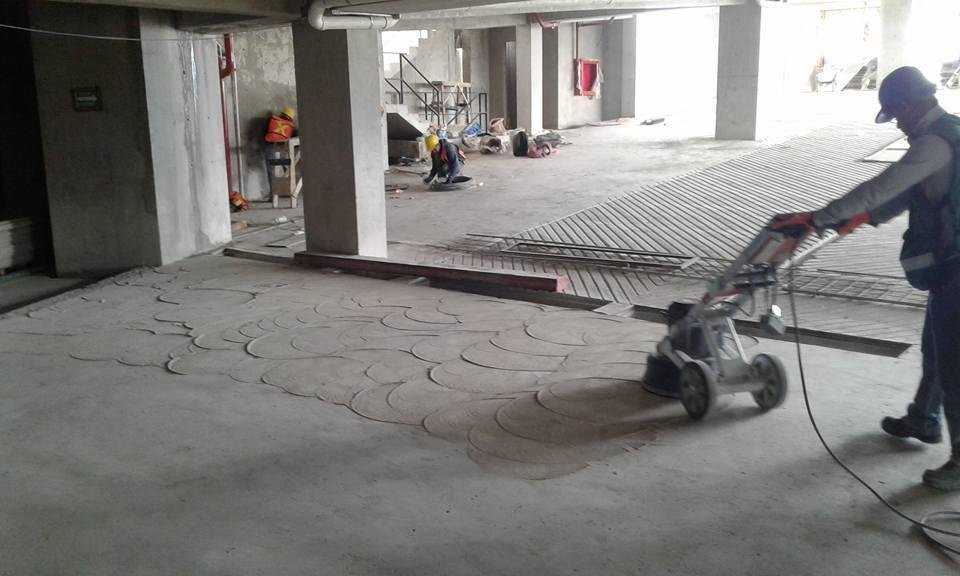 desbastado y pulido de concreto