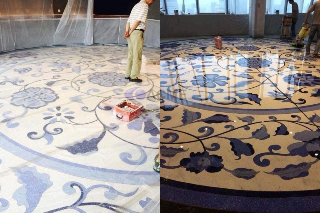 lavado y pulido de piso artesanal