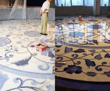 lavado y pulido de piso artesanal
