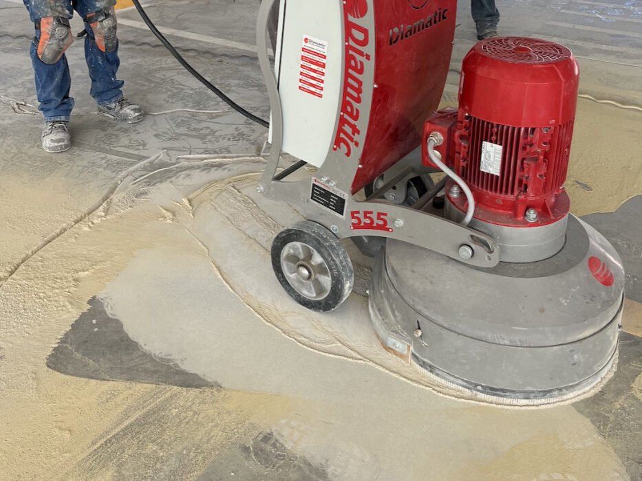 desbastado de concreto pulido
